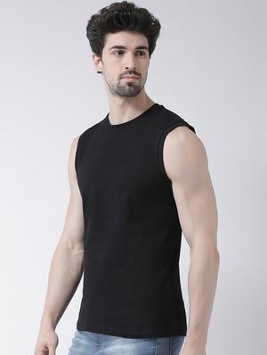 black solid t-shirt - 17264563 - Standard Image - 2