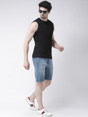 black solid t-shirt - 17264563 - Standard Image - 4