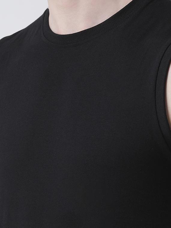 black solid t-shirt - 17264563 - Zoom Image - 5