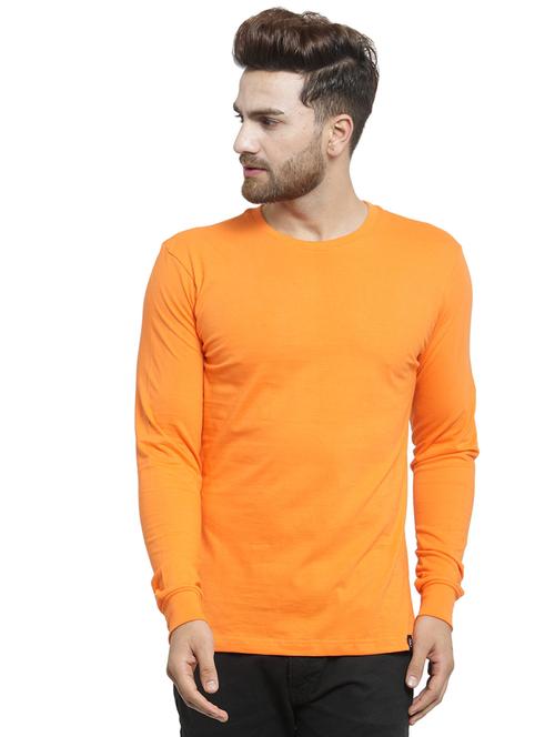 orange solid t-shirt - 17264580 - Standard Image - 1