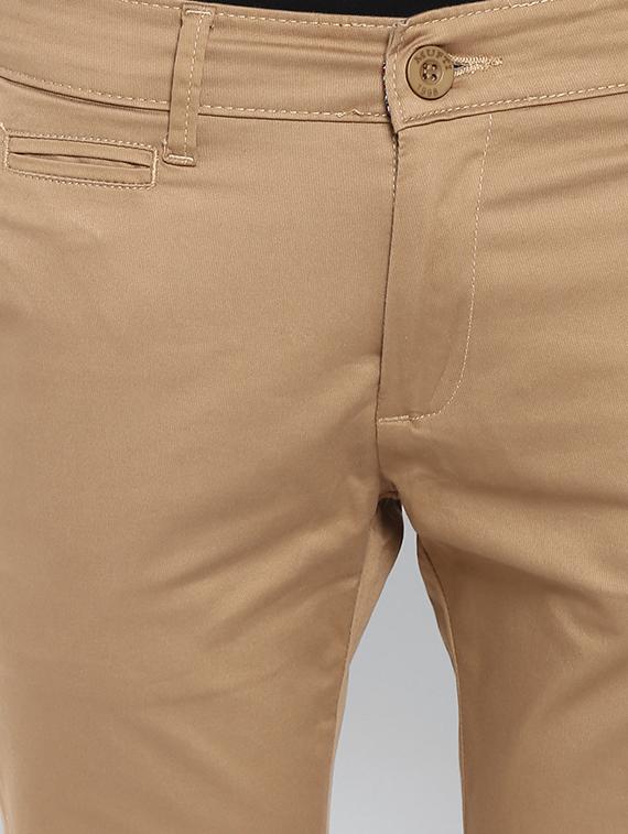 beige solid chinos - 17264666 - Zoom Image - 5