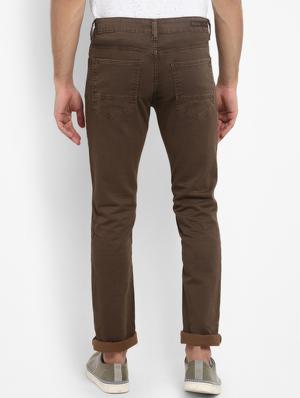brown printed denim jeans - 17264667 - Standard Image - 3