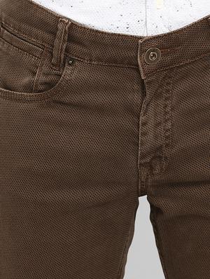 brown printed denim jeans - 17264667 - Standard Image - 5