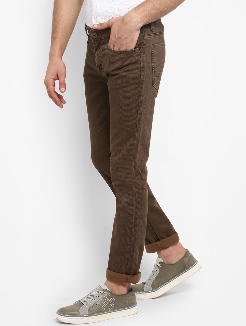 brown printed denim jeans - 17264667 - Zoom Image - 2