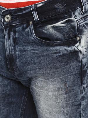 blue heavy washed ripped denim jeans - 17264674 - Standard Image - 5