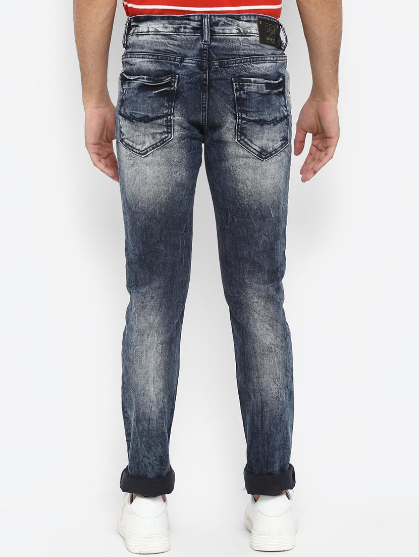 blue heavy washed ripped denim jeans - 17264674 - Zoom Image - 3