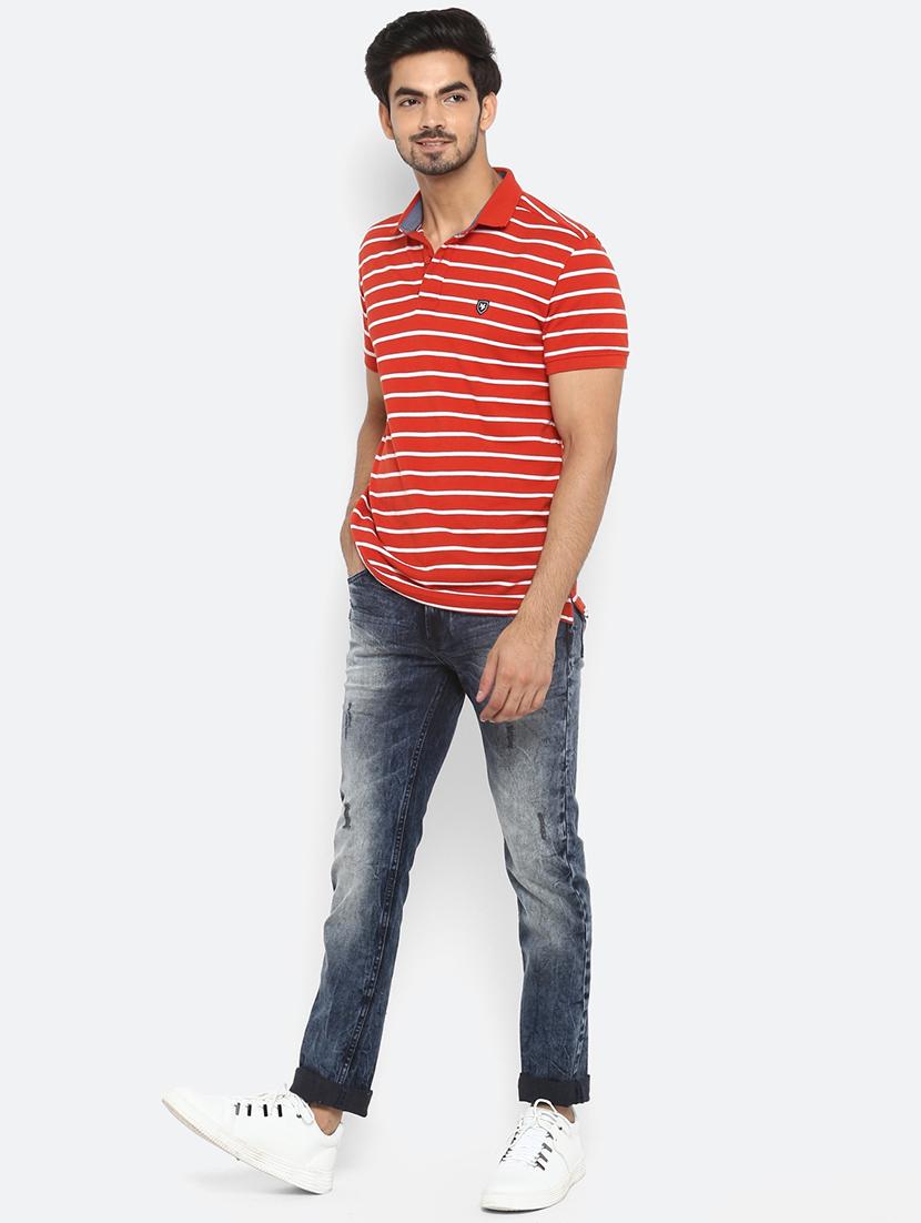blue heavy washed ripped denim jeans - 17264674 - Zoom Image - 4