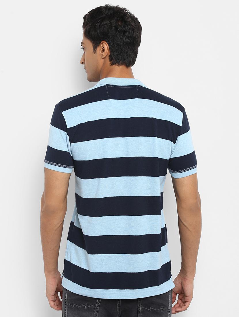 blue striped polo t-shirt - 17264697 - Zoom Image - 3