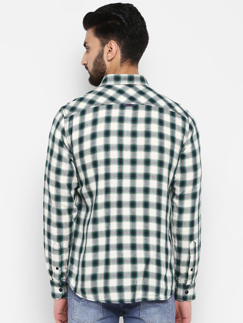 green checkered casual shirt - 17264724 - Zoom Image - 3