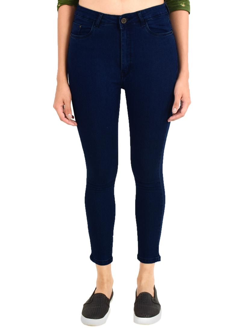 high rise ankle length jeans - 17265039 - Zoom Image - 1