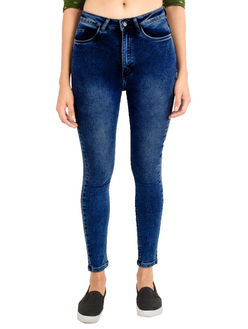 high rise ankle length jeans - 17265045 - Zoom Image - 1