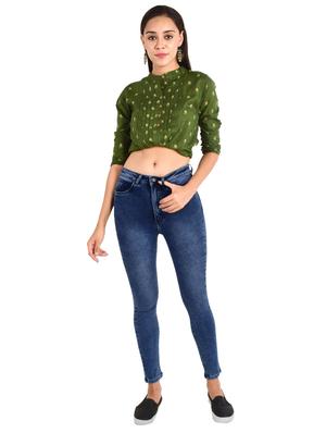 high rise ankle length jeans - 17265047 - Standard Image - 4