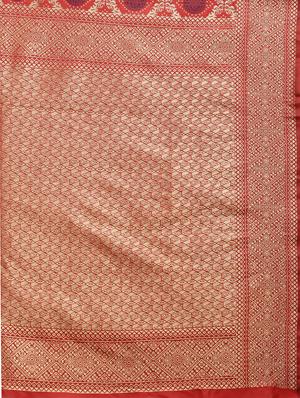 self design banarasi saree with blouse - 17265105 - Standard Image - 4