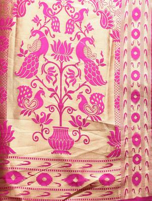 self design banarasi saree with blouse - 17265114 - Standard Image - 4