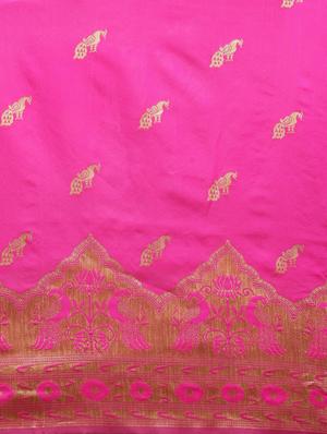 self design banarasi saree with blouse - 17265114 - Standard Image - 5