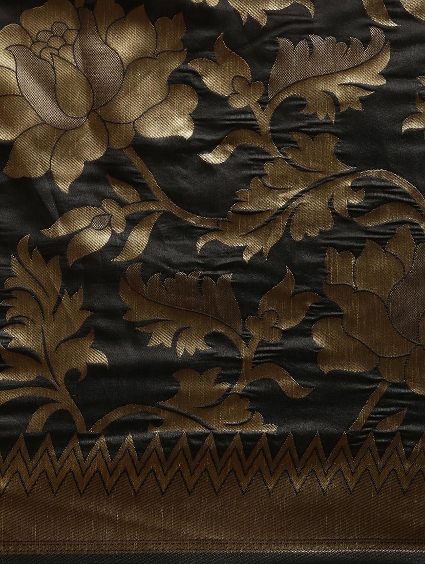 self design banarasi saree with blouse - 17265120 - Zoom Image - 5