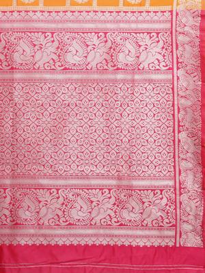 self design patola saree with blouse - 17265154 - Standard Image - 4