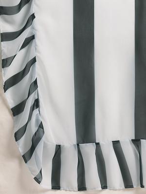 striped printed saree with blouse - 17265192 - Standard Image - 4