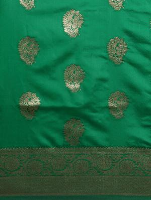 self design banarasi saree with blouse - 17265200 - Standard Image - 6
