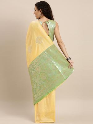 self design banarasi saree with blouse - 17265209 - Standard Image - 2