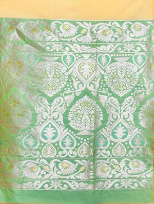 self design banarasi saree with blouse - 17265209 - Standard Image - 5