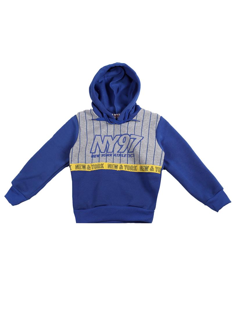 blue cotton sweatshirt - 17265543 - Zoom Image - 1
