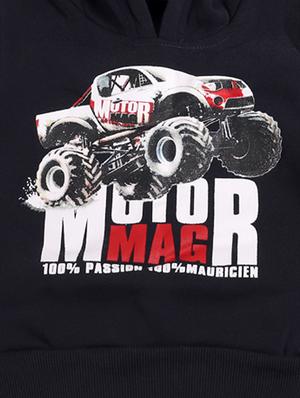 black cotton sweatshirt - 17265547 - Standard Image - 3