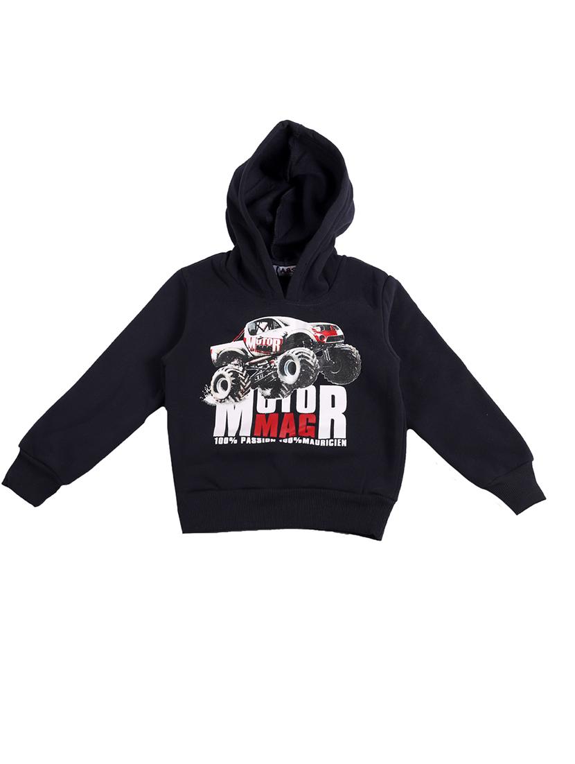 black cotton sweatshirt - 17265547 - Zoom Image - 1