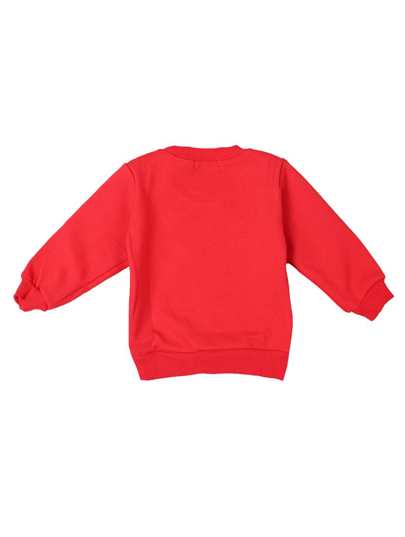 red cotton sweatshirt - 17265550 - Zoom Image - 2