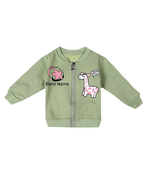 green cotton sweatshirt - 17265585 - Standard Image - 1