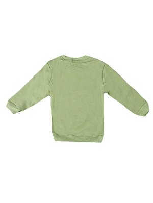 green cotton sweatshirt - 17265585 - Standard Image - 2