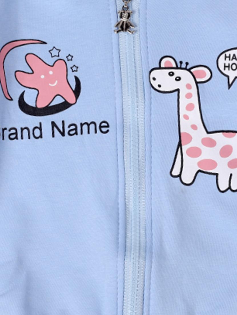 light blue cotton sweatshirt - 17265586 - Zoom Image - 3
