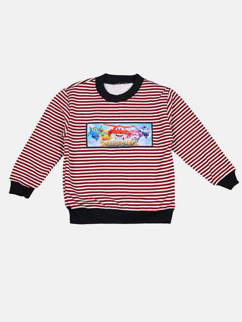 red cotton sweatshirt - 17265593 - Standard Image - 1