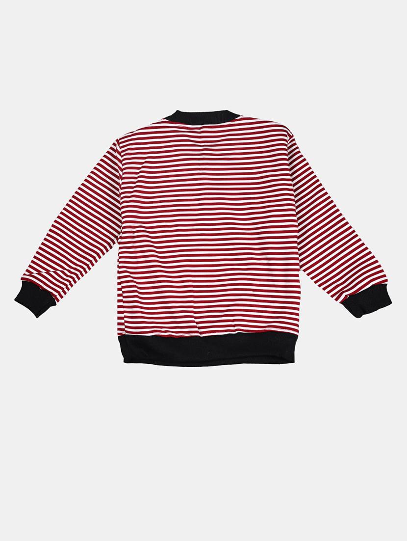 red cotton sweatshirt - 17265593 - Zoom Image - 2