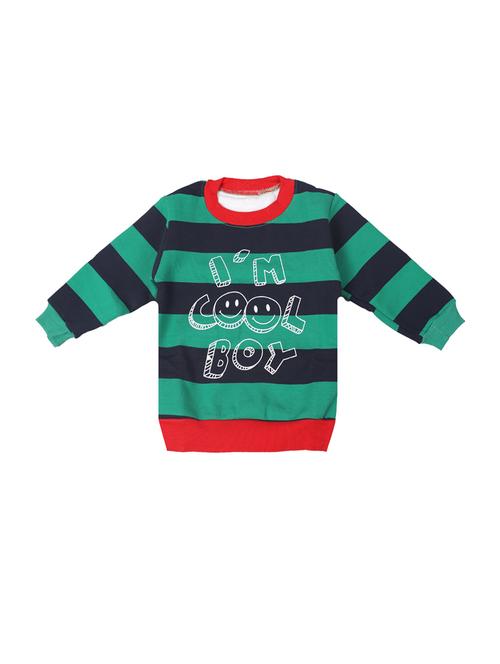 green cotton sweatshirt - 17265595 - Standard Image - 1