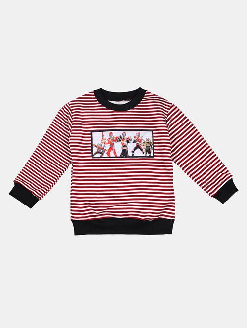 red cotton sweatshirt - 17265601 - Standard Image - 1