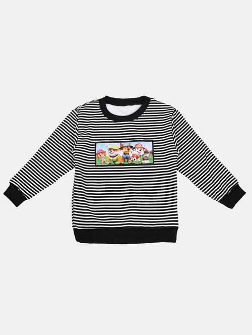 black cotton sweatshirt - 17265602 - Standard Image - 1