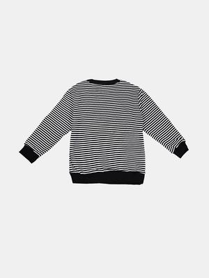 black cotton sweatshirt - 17265602 - Standard Image - 2