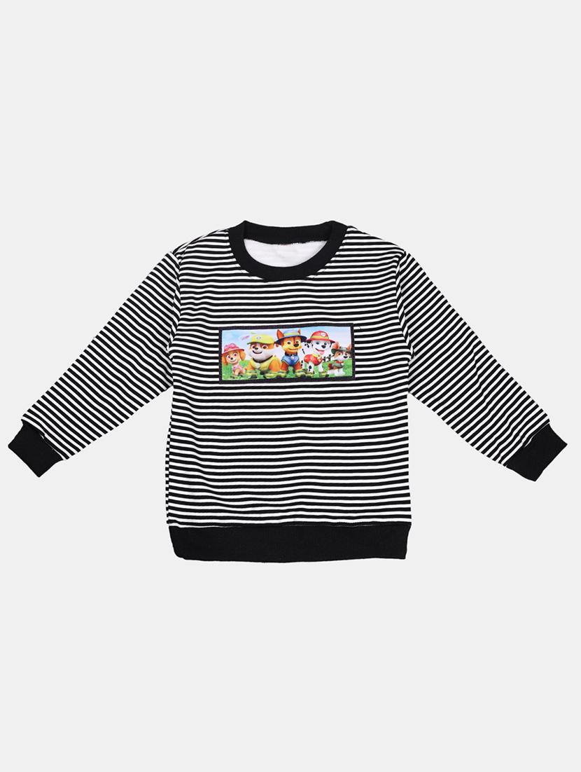 black cotton sweatshirt - 17265602 - Zoom Image - 1
