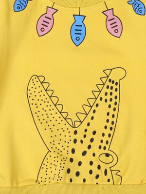 yellow cotton sweatshirt - 17265607 - Standard Image - 3