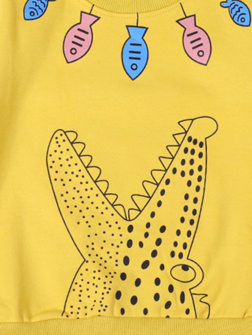 yellow cotton sweatshirt - 17265607 - Zoom Image - 3