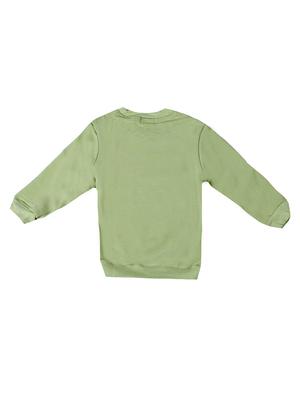 green cotton sweatshirt - 17265608 - Standard Image - 2