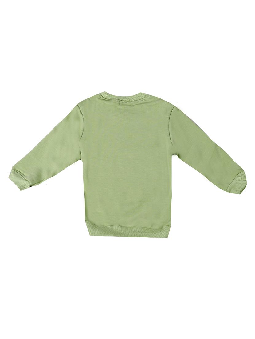 green cotton sweatshirt - 17265608 - Zoom Image - 2