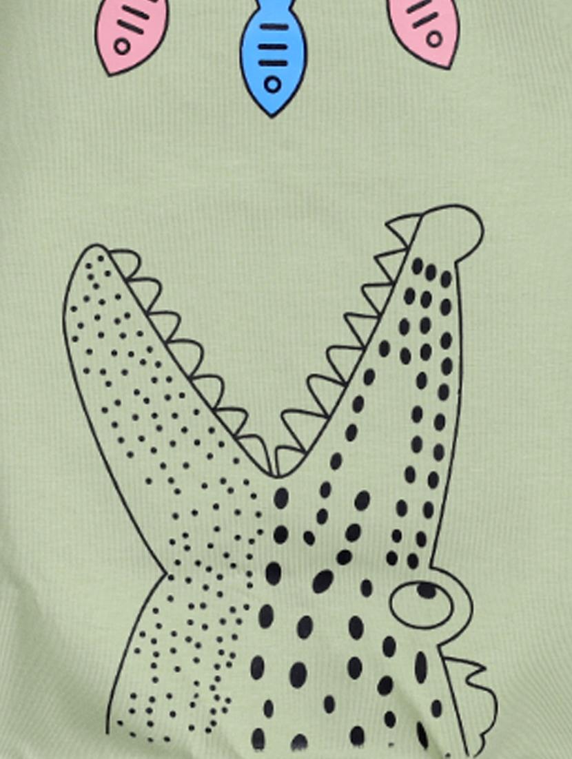 green cotton sweatshirt - 17265608 - Zoom Image - 3