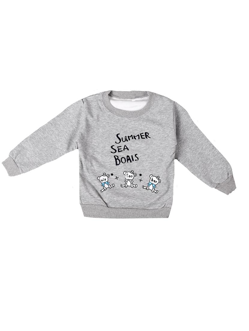 grey cotton sweatshirt - 17265621 - Zoom Image - 1