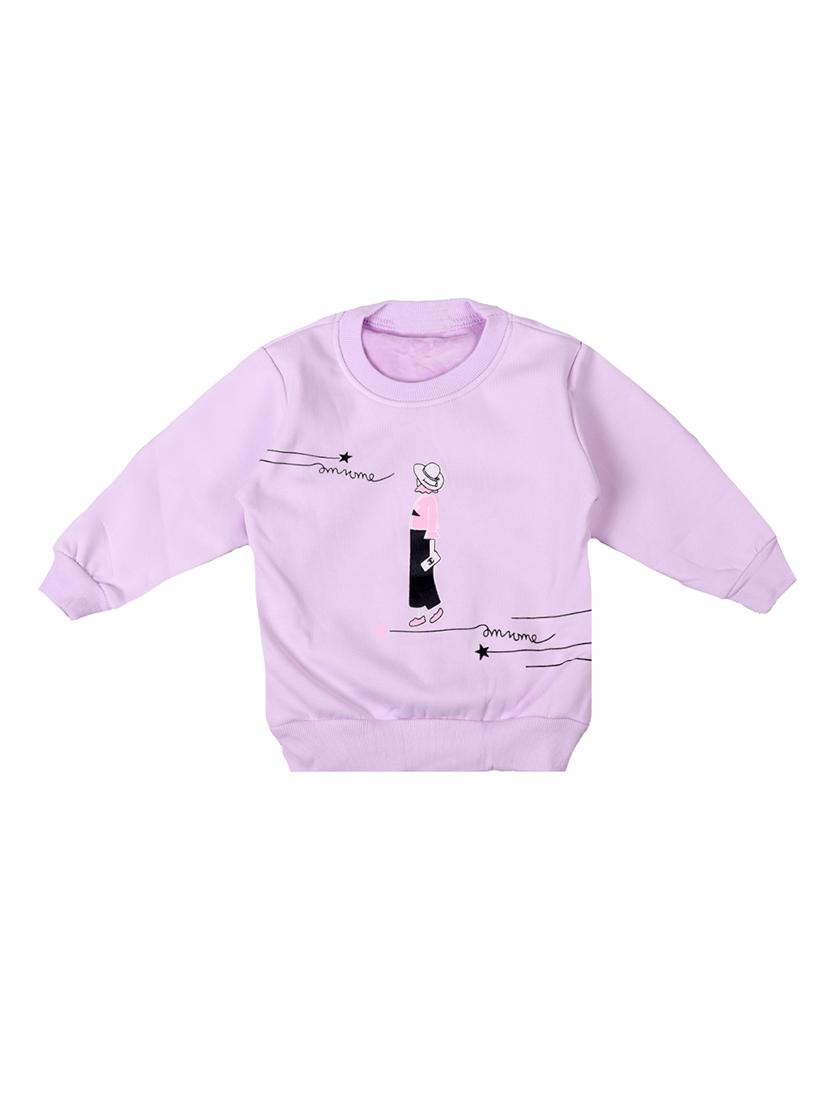 purple cotton sweatshirt - 17265641 - Zoom Image - 1