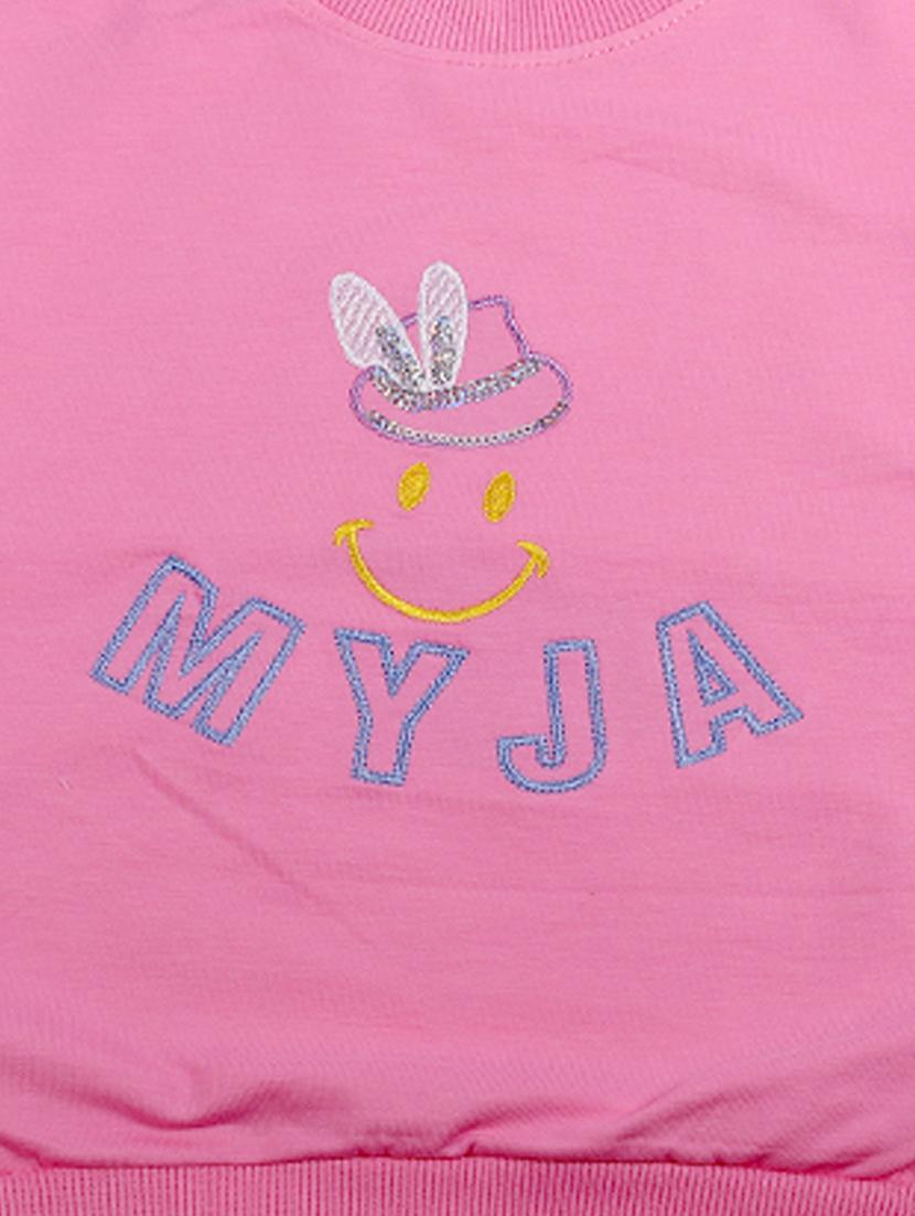 pink cotton sweatshirt - 17265653 - Zoom Image - 3