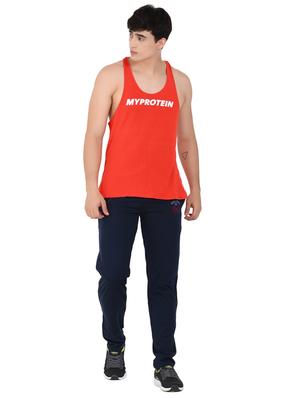 navy blue solid full length track pant - 17266043 - Standard Image - 4