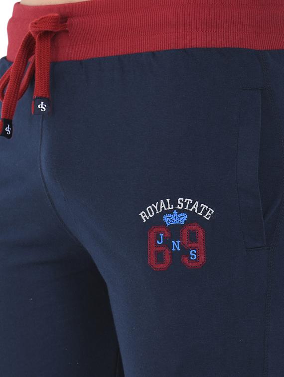 navy blue solid full length track pant - 17266043 - Zoom Image - 5