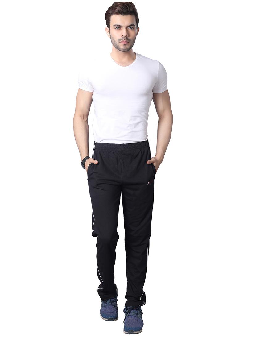 black side striped full length track pant - 17266044 - Zoom Image - 4